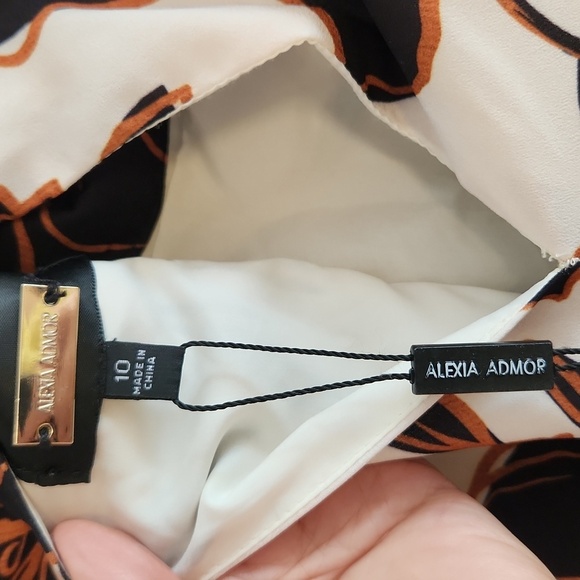 NWT, Alexia Admor Isaliah Floral Long Sleeve Maxi Dress Sz 10 - Picture 8 of 14